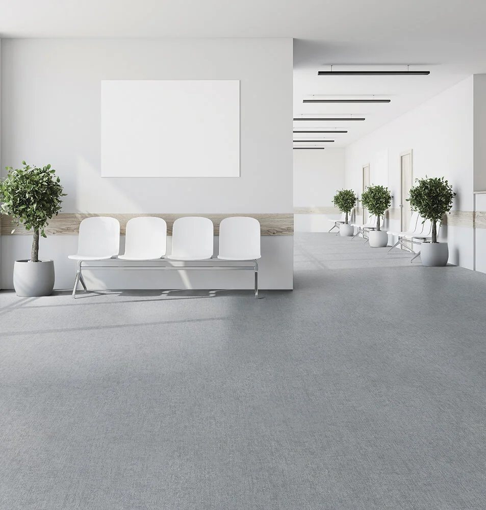 Manta em recepção e sala de espera — exemplo do modelo (Belgotex Durable)